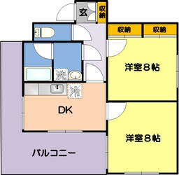 ディンクス島崎の物件間取画像